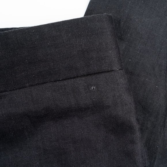 Burberry charcoal grey Italian linen Flared Tailored Trousers size 40 (U… - Picture 9 of 10